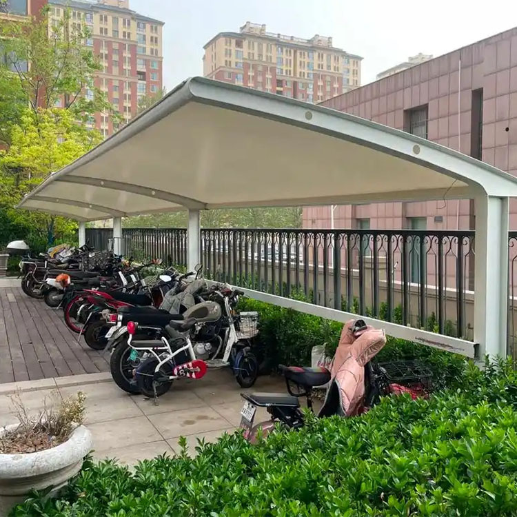 海盐县膜结构电动车棚